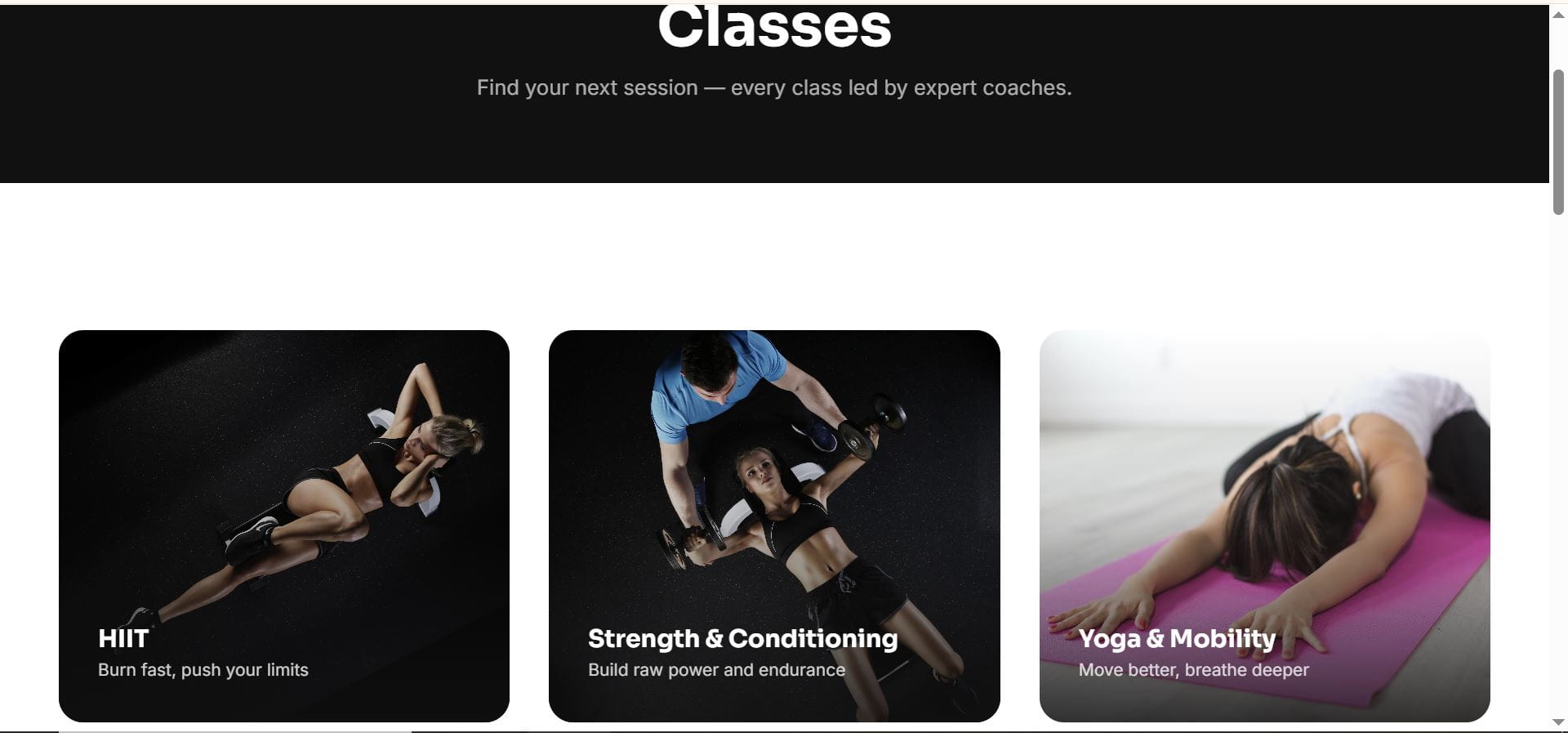 VELORA Fitness Screenshot